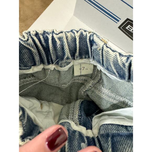 NWT Toddler Distressed Wide Leg Jeans Denim Elastic Waist Pants 7 - Picture 7 of 10